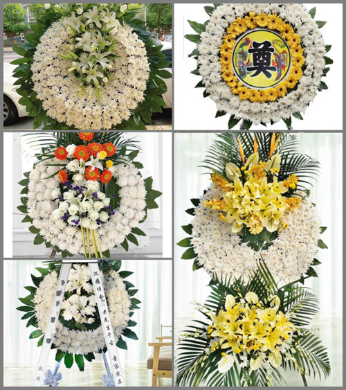 湖南永州祁阳县下马渡镇刘家岭村花圈速递